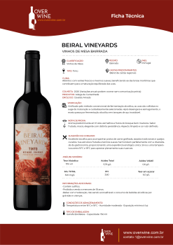 Vinho Tinto Fino Seco - Beiral Vineyards 750ml