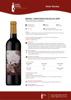 Vinho Tinto Fino Seco - Beiral Vineyards Escolha 2019