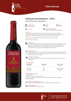 Vinho Tinto Fino Seco - Marquês De Estremoz Blend 2019 750ml