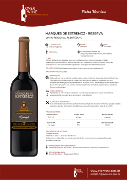Vinho Tinto Fino Seco - Marquês De Estremoz Reserva 2018 750ml