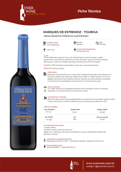 Vinho Tinto Premium Seco - Marquês De Estremoz Touriga Nacional 2017 Varietal 750ml